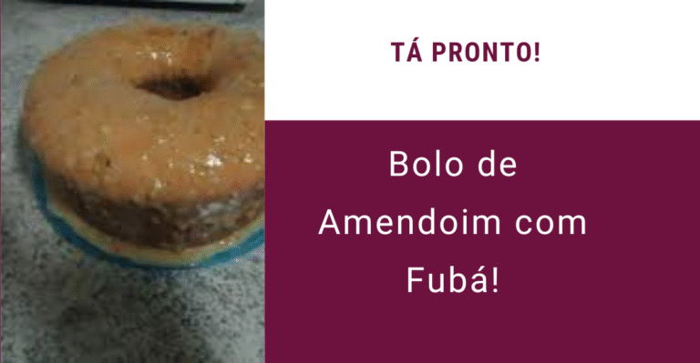 Bolo de amendoim com fubá