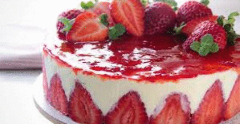 Torta de Morango Sem Massa