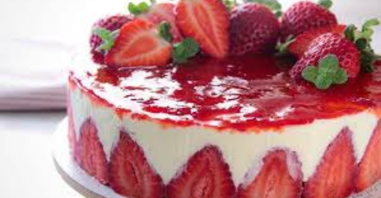 Torta de Morango Sem Massa