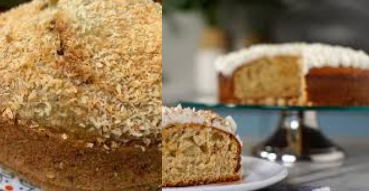 bolo de banana com coco