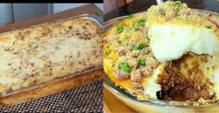 escondidinho de chuchu com carne moída