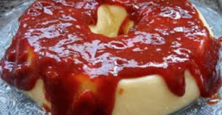 pudim de queijo com goiabada