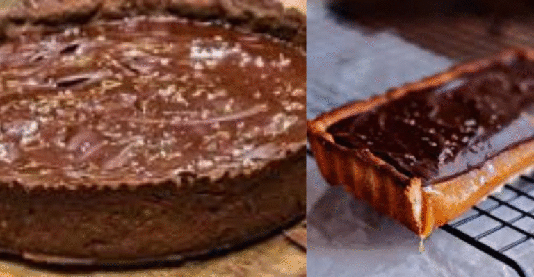 torta de chocolate com caramelo salgado sem forno
