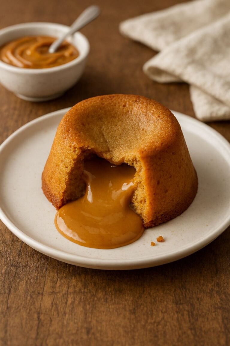 Petit Gâteau de Doce de Leite com Coração Derretido