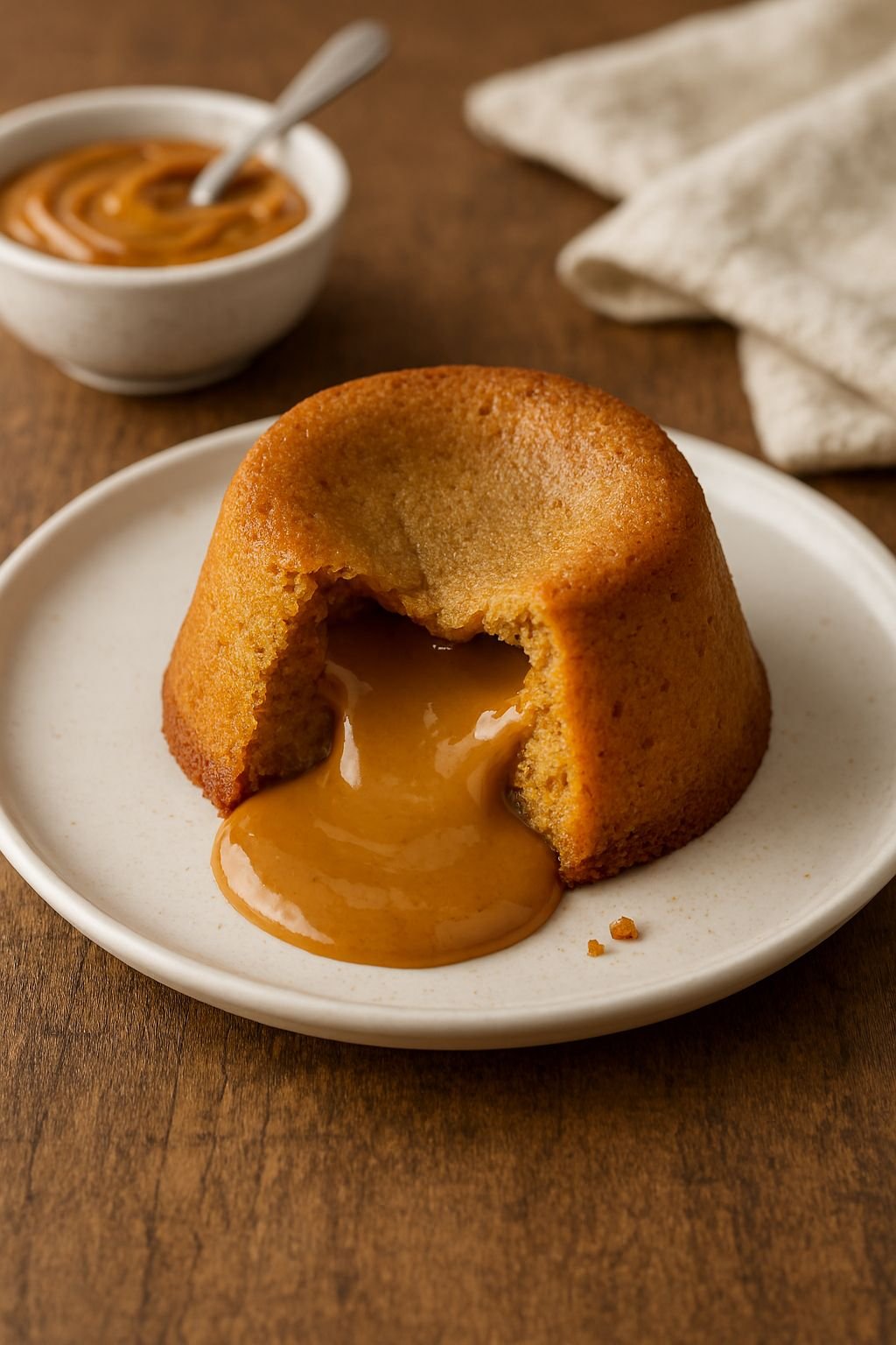 Petit Gâteau de Doce de Leite com Coração Derretido