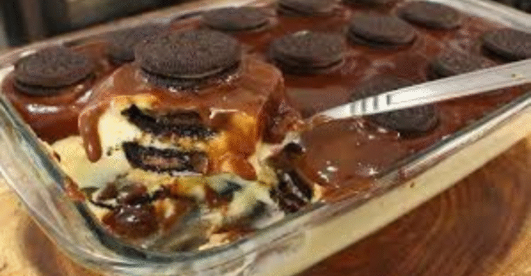 Pavê de Oreo com Creme de Baunilha